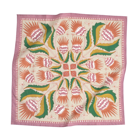 Pink Martha Bandana - 22"