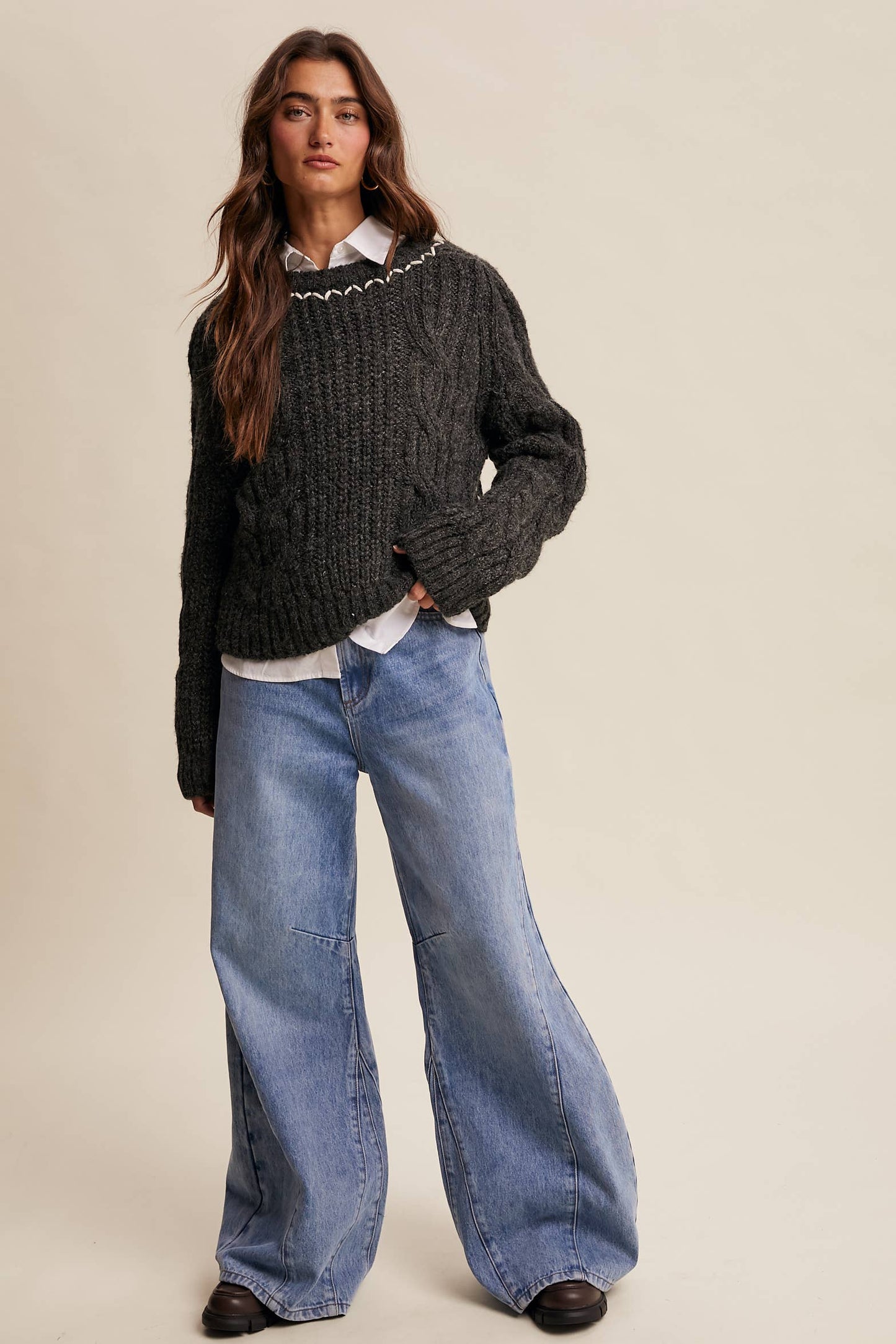 Midnight Mood Knit Sweater