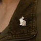 White Rabbit Lapel Pin