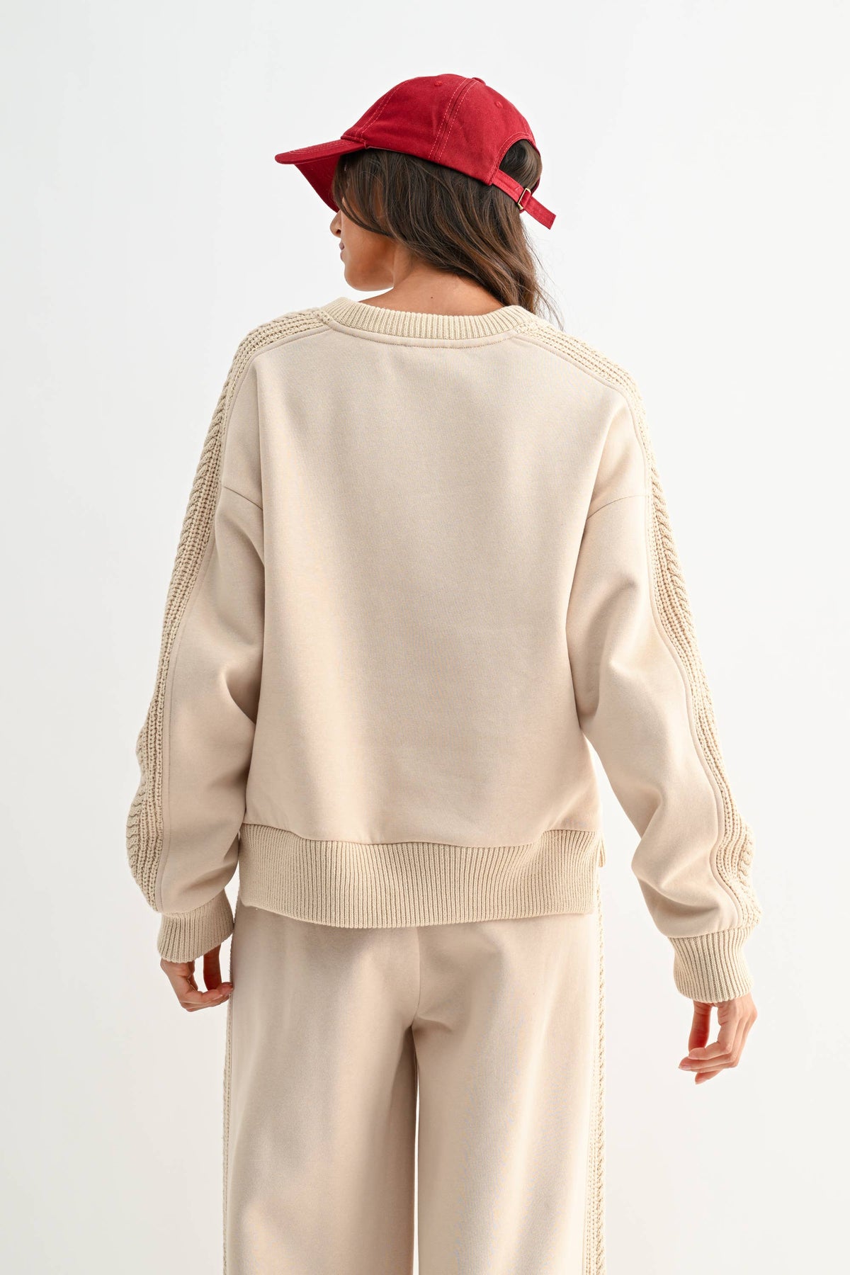 First Glance Cable Knit Lounge Set