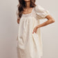 Lisa Lace Puff Sleeve Mini Dress
