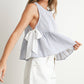 Sky Meadow Peplum Top