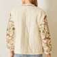 Bohemian Florals Printed Slub Jacket