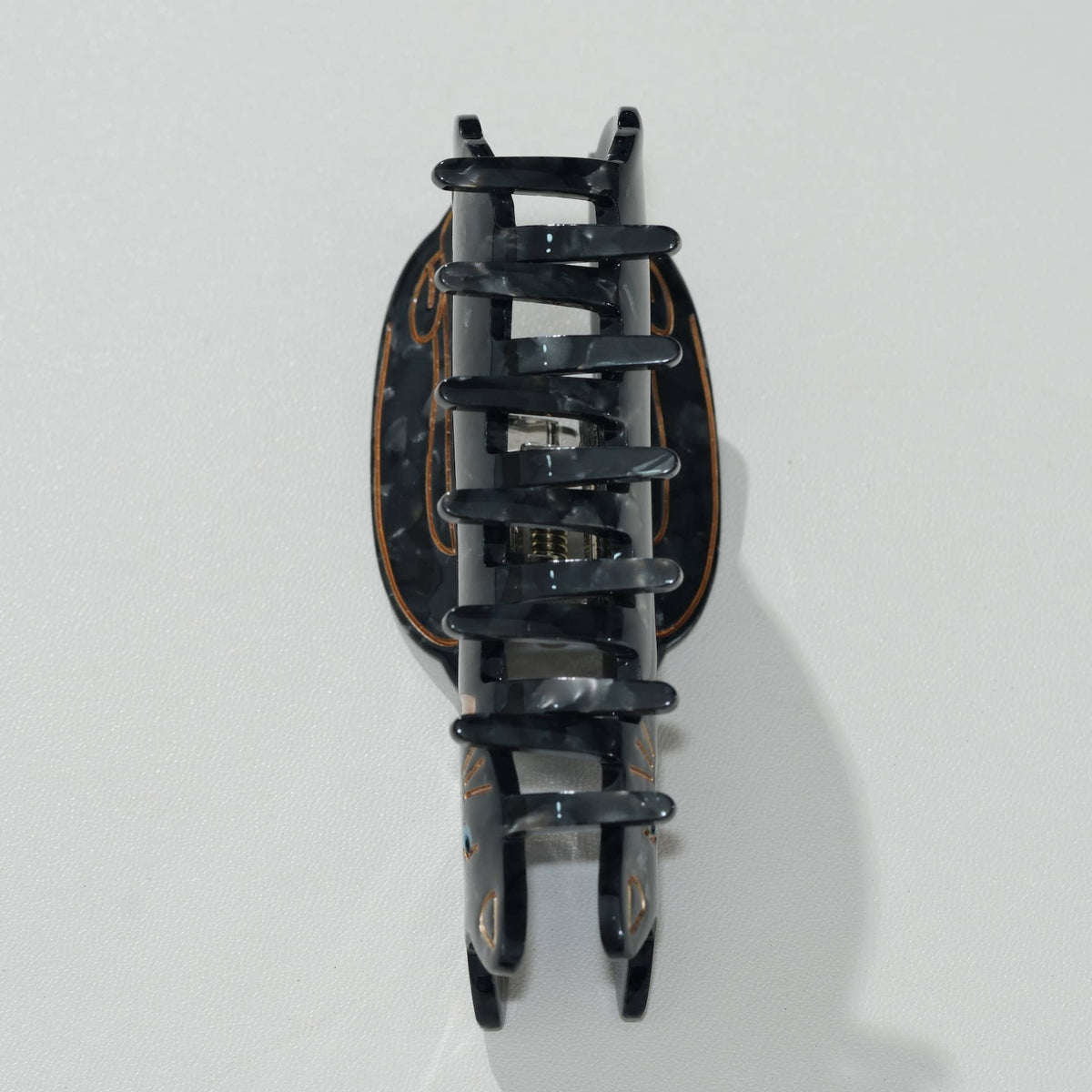 Black Cat Moon Claw Clip