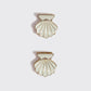 Metal Clam Shell Hair Clip 2pc Set