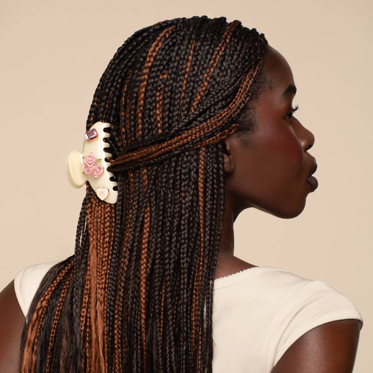 Pretty Pearl Curved Claw Clip 7pc Set