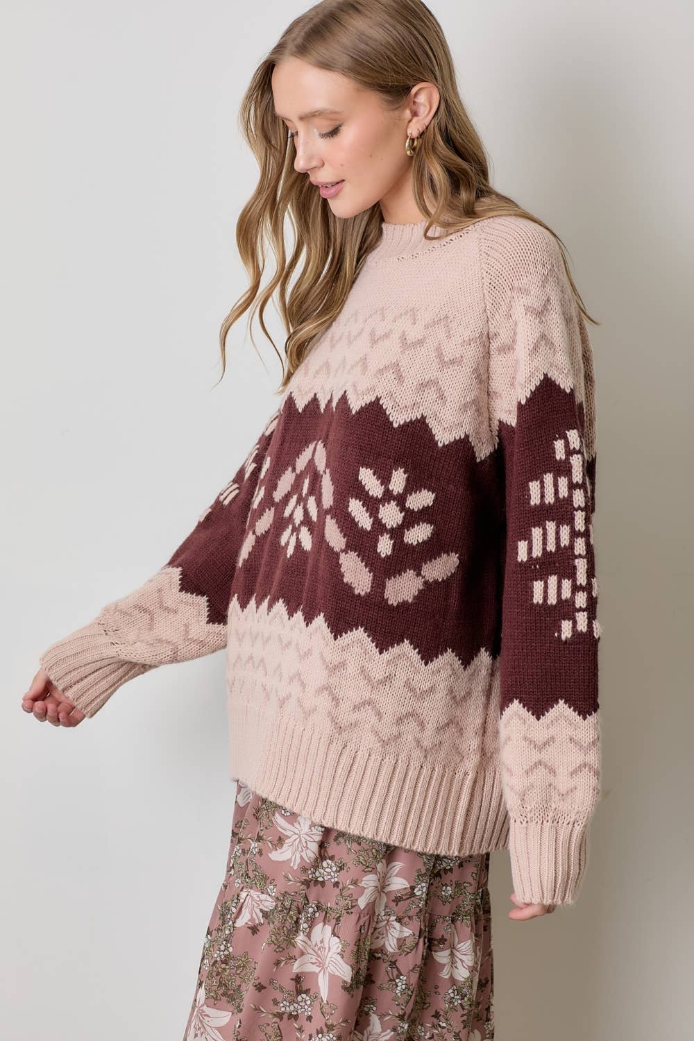 Fair Flower Knit Sweater