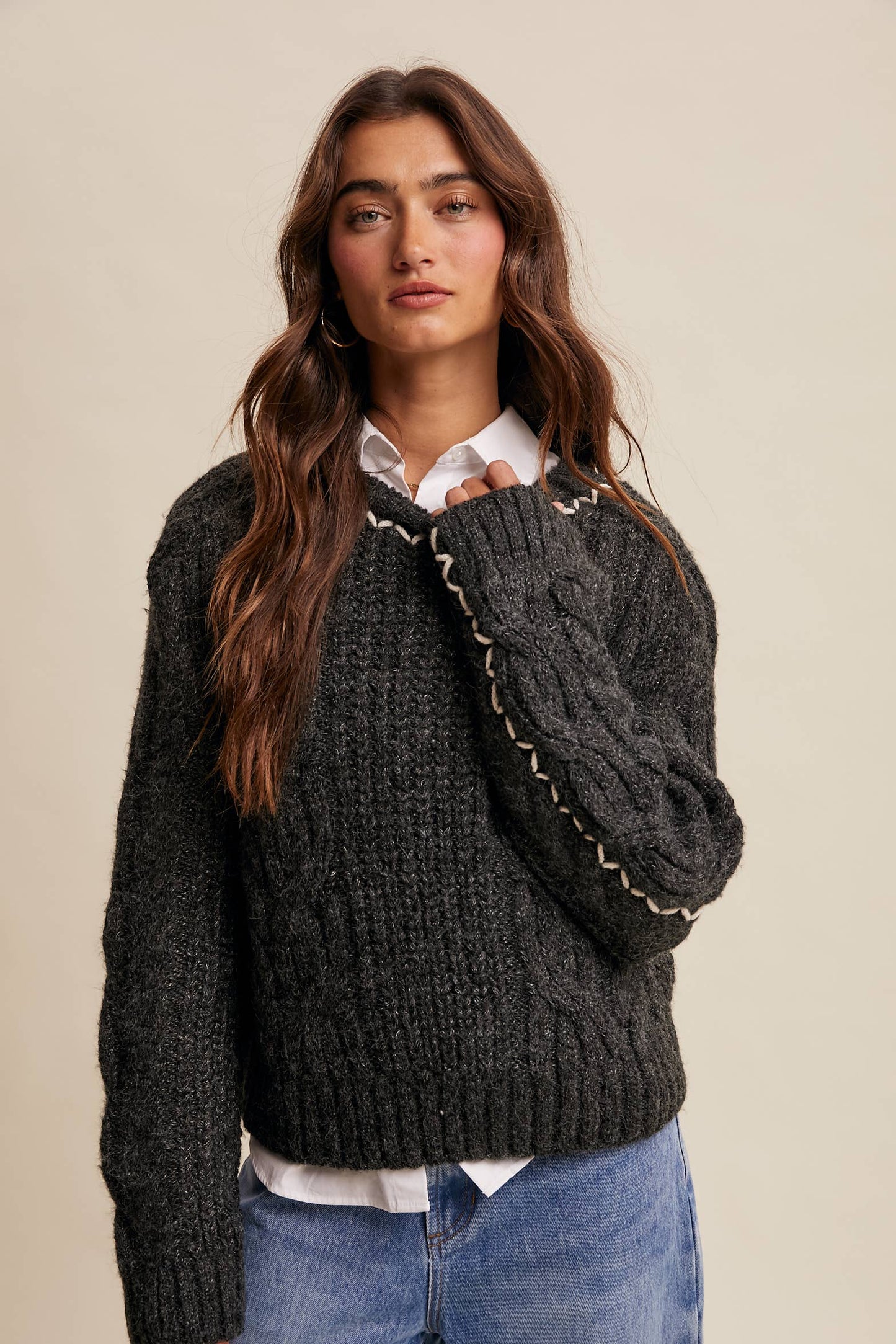 Midnight Mood Knit Sweater