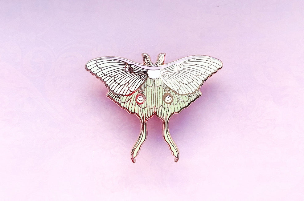 Luna Moth Enamel Pin