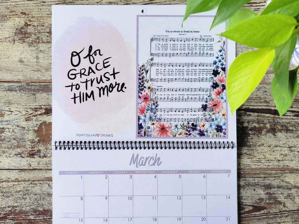 2026 Hymn Calendar: A Year of Praise and Encouragement