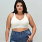 Cream Lace Trim Padded Bralette