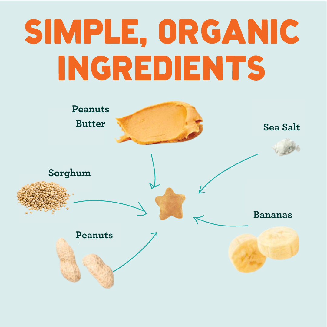 Organic Banana Peanut Butter Nutty Puffs Kid & Baby Snacks