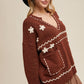 Coastal Cowboy Embroidered Knit Sweater