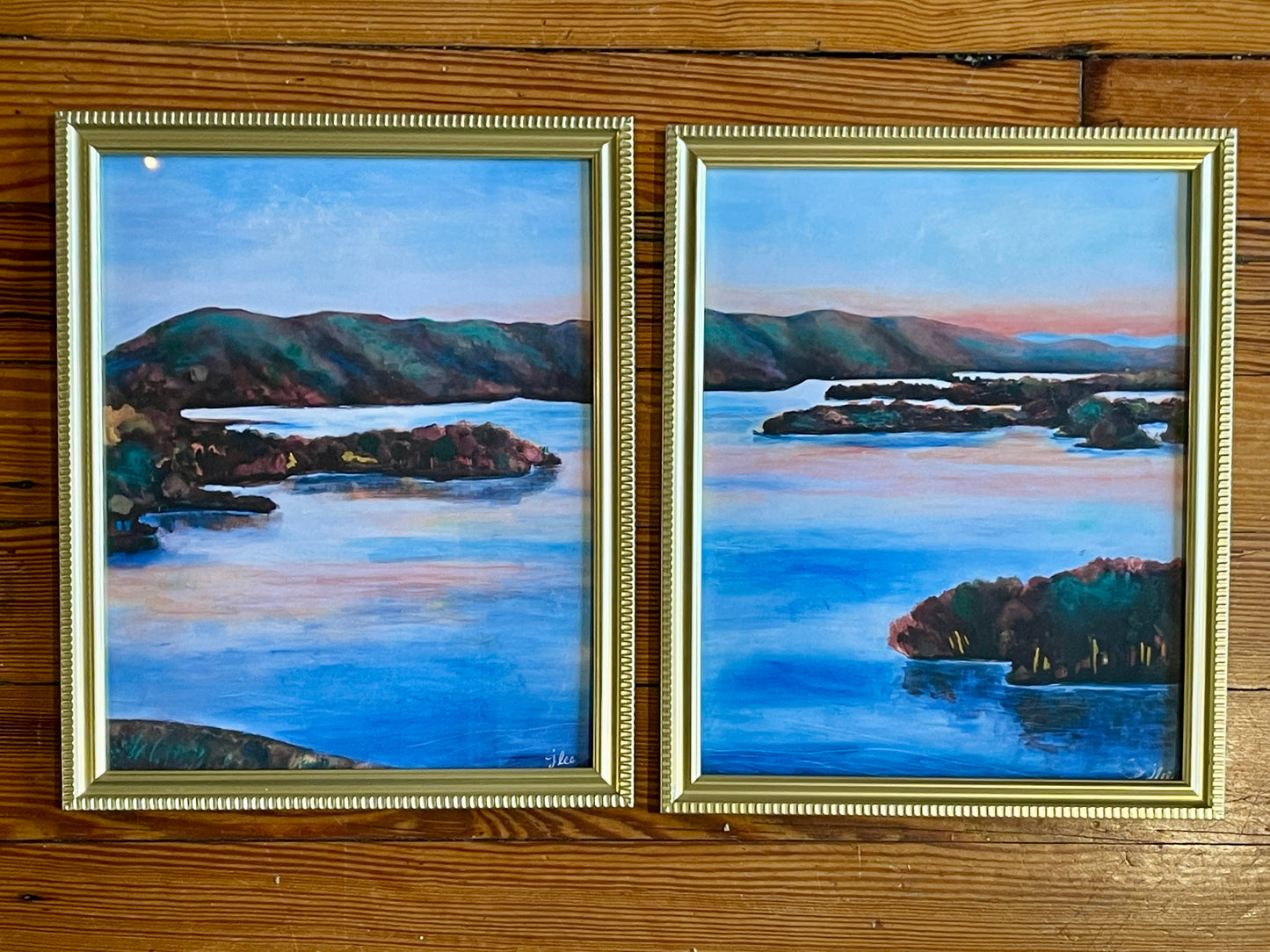 "Smith Mountain Lake II" Framed Landscape Art Print - J Lee Mancier Art