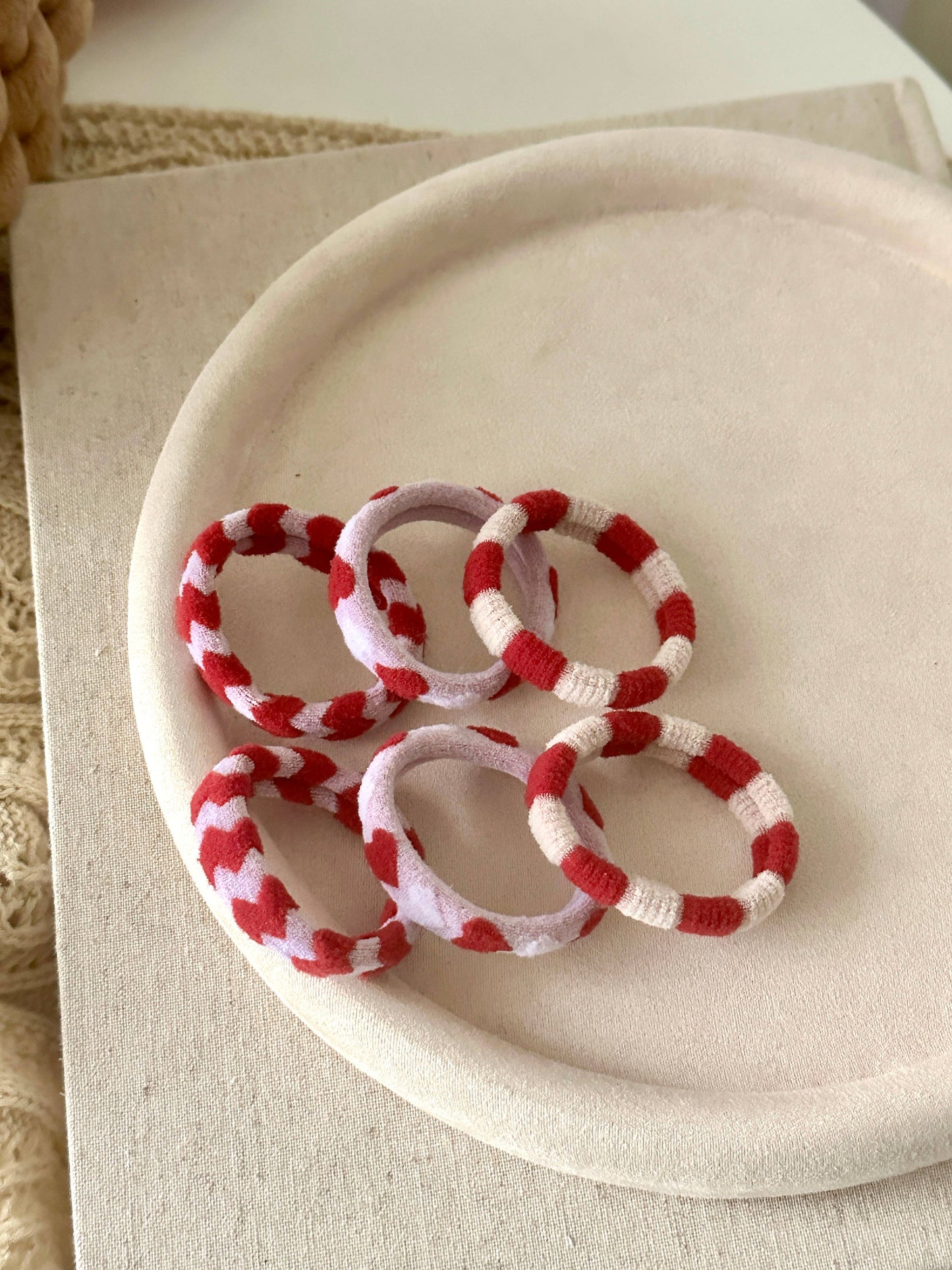 Love Letters Seamless Hair Ties (Set of 6)