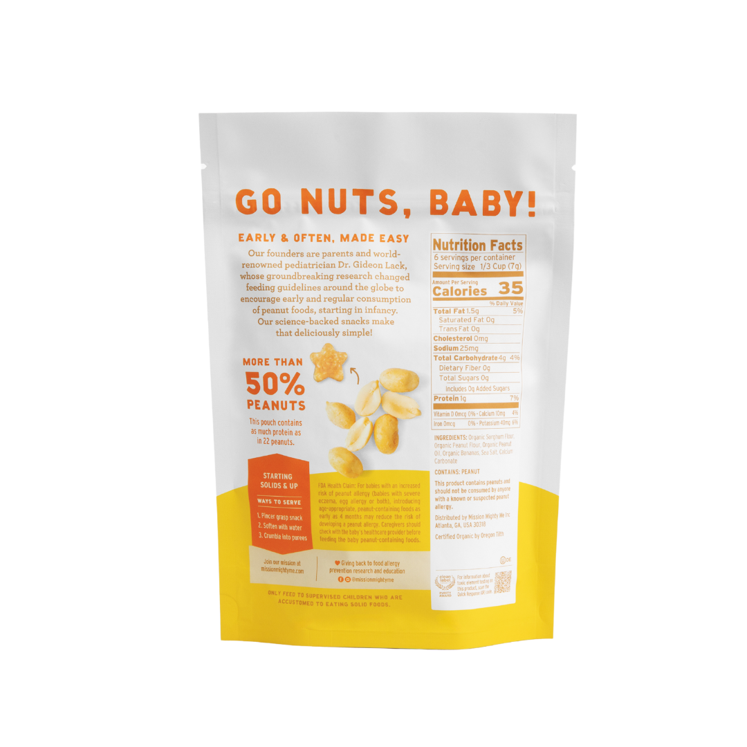 Organic Banana Peanut Butter Nutty Puffs Kid & Baby Snacks