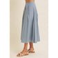 Eleanor Pleated Midi Skirt