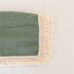 Sage 100% Cotton Fringe Baby Blanket