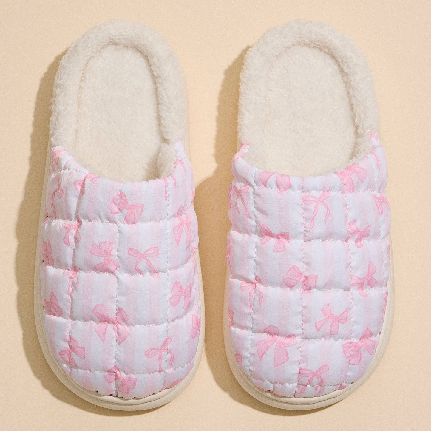 Pasture Pink Quilted Slippers