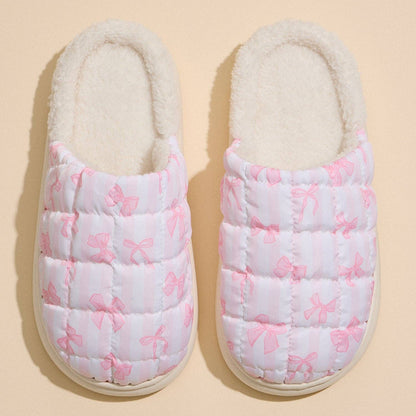 Pasture Pink Quilted Slippers