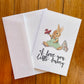 Baby Boy Bunny Card + Envelope - Jenna Leigh Design Co.