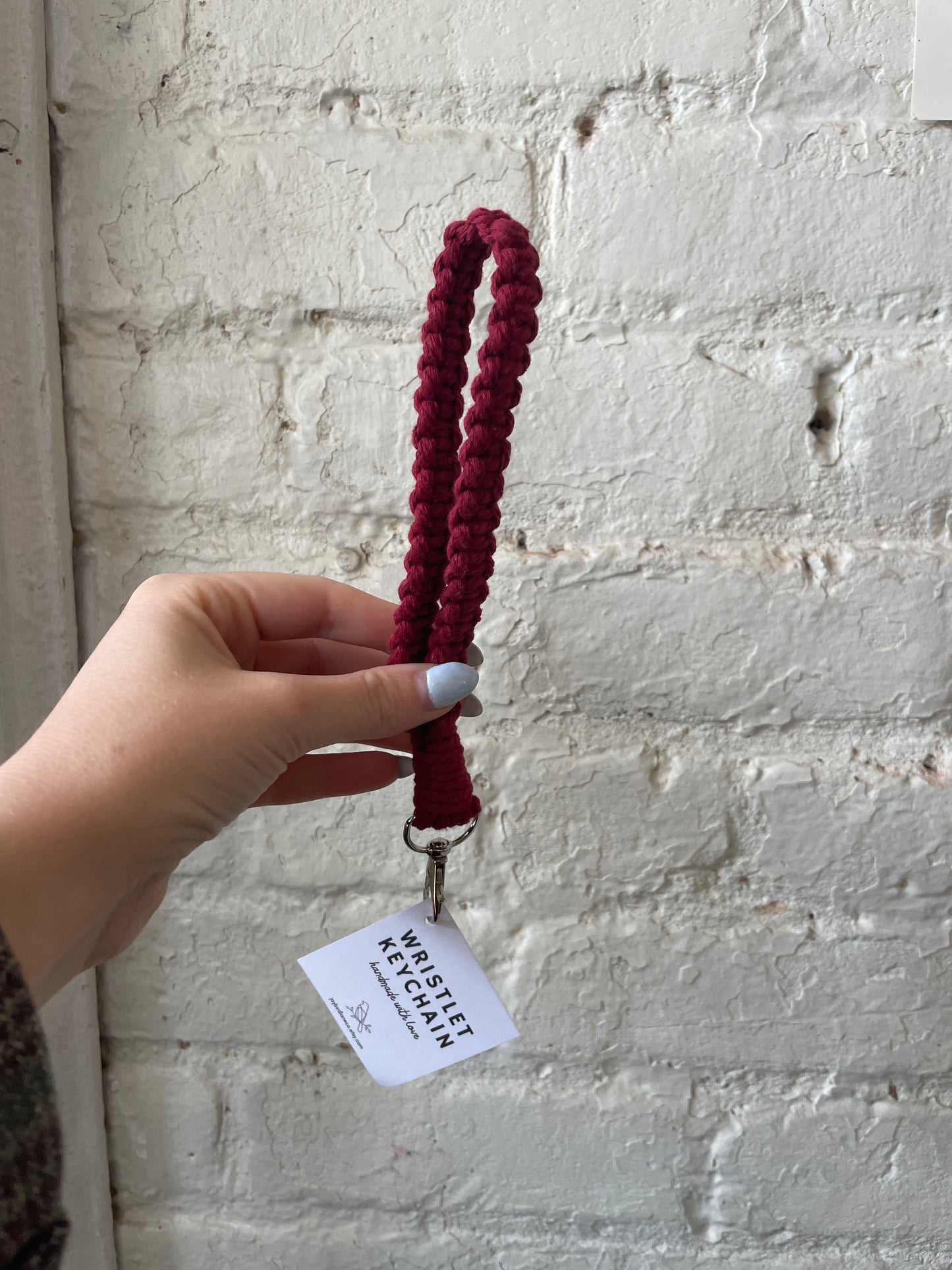 Macrame Wristlet Keychain - Jaybird Lane