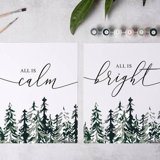 Calm + Bright Paint-By-Number Kit