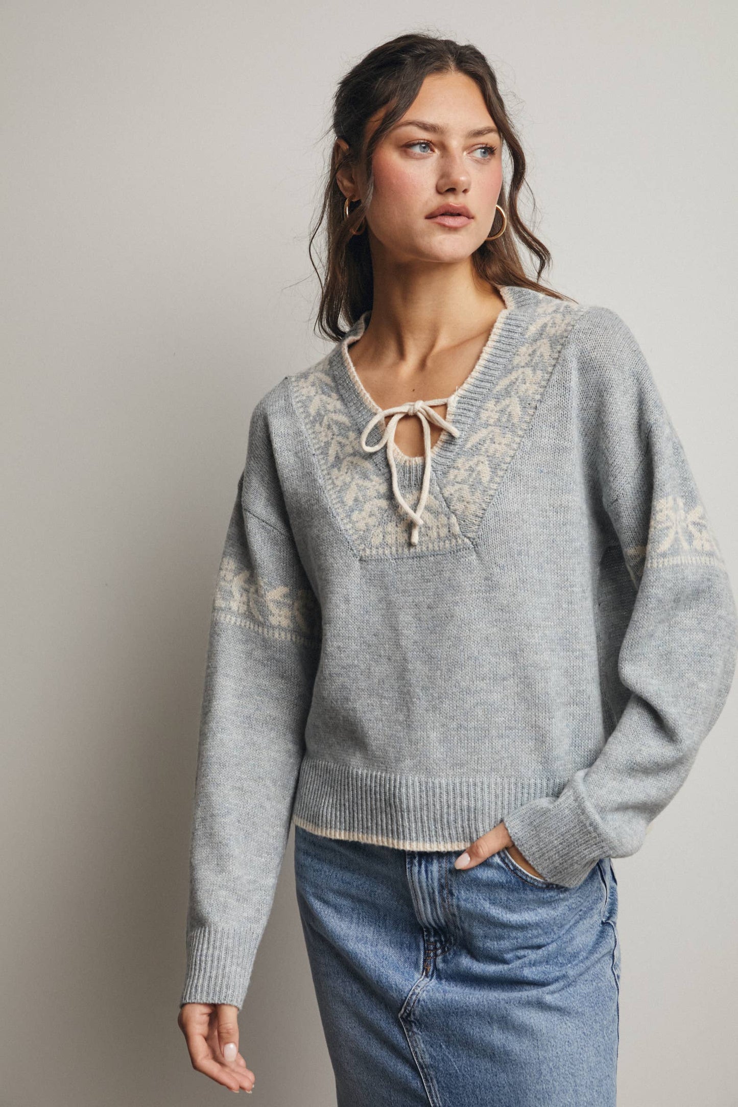 Misty Shoreline Sweater