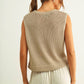 Aliya Sleeveless Knitted Top