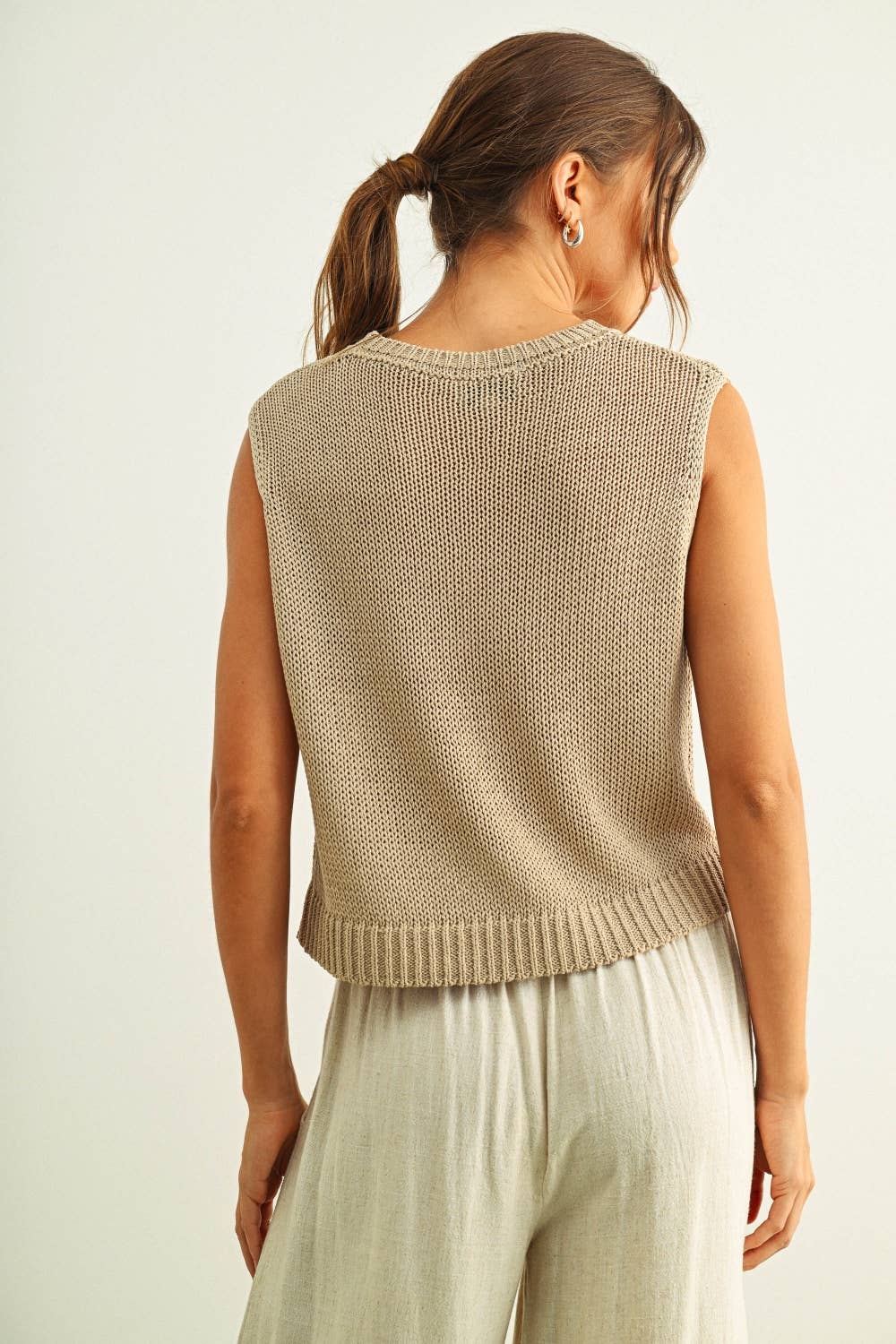 Aliya Sleeveless Knitted Top