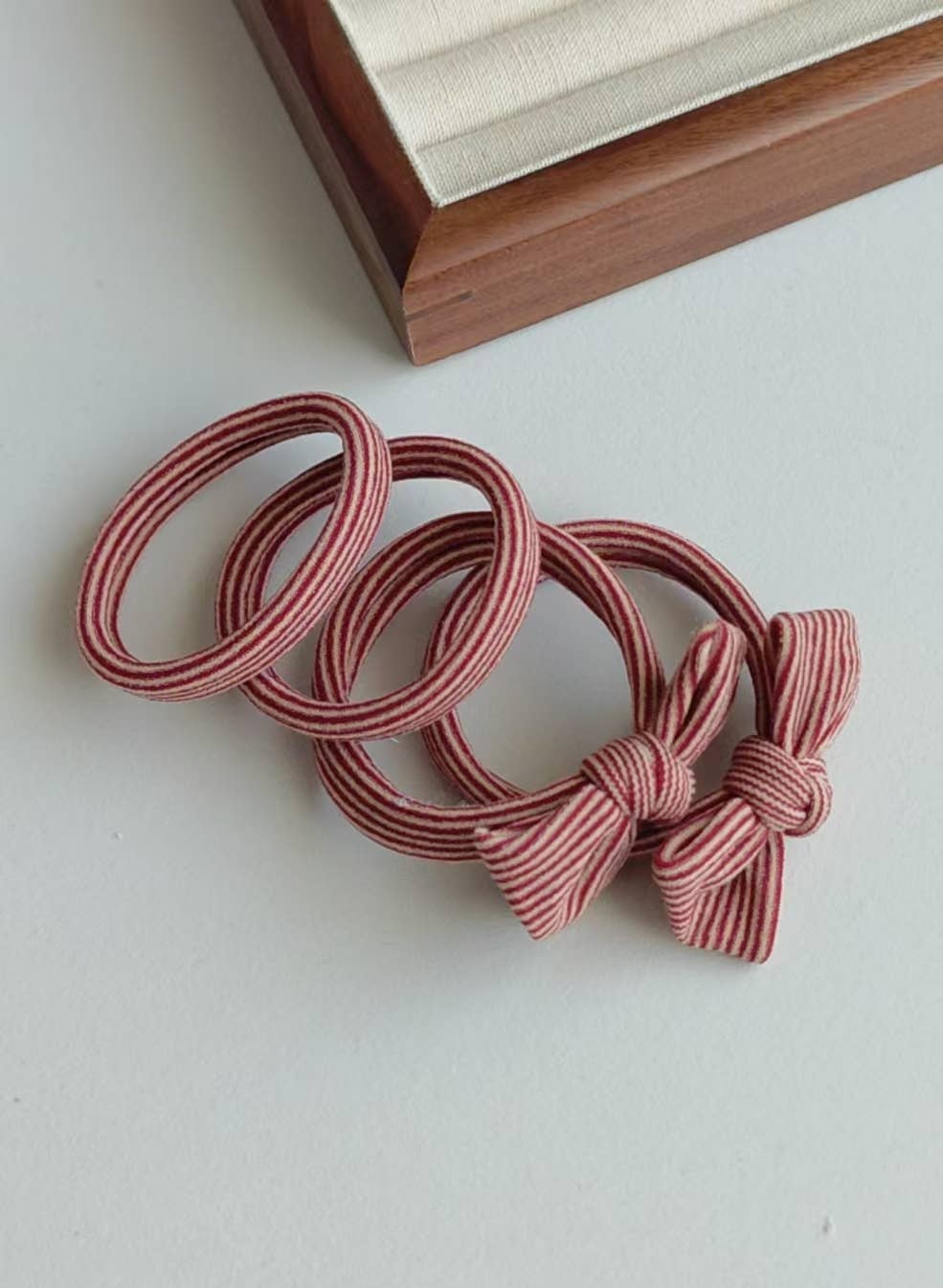 Candy Cane Chic Hair Ties