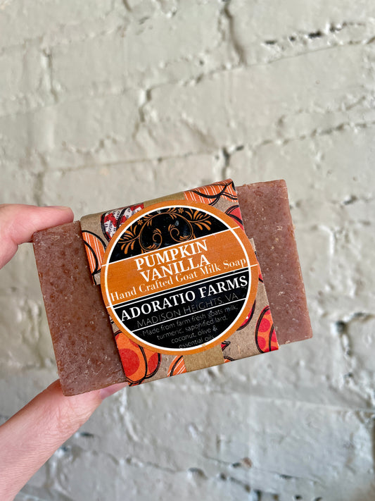 Pumpkin Vanilla Goat Milk Soap - Adoratio Farms