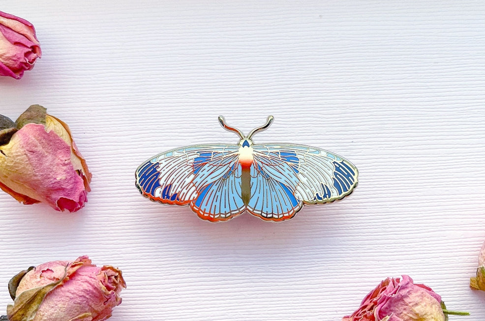 Sapho Longwing Butterfly Enamel Pin