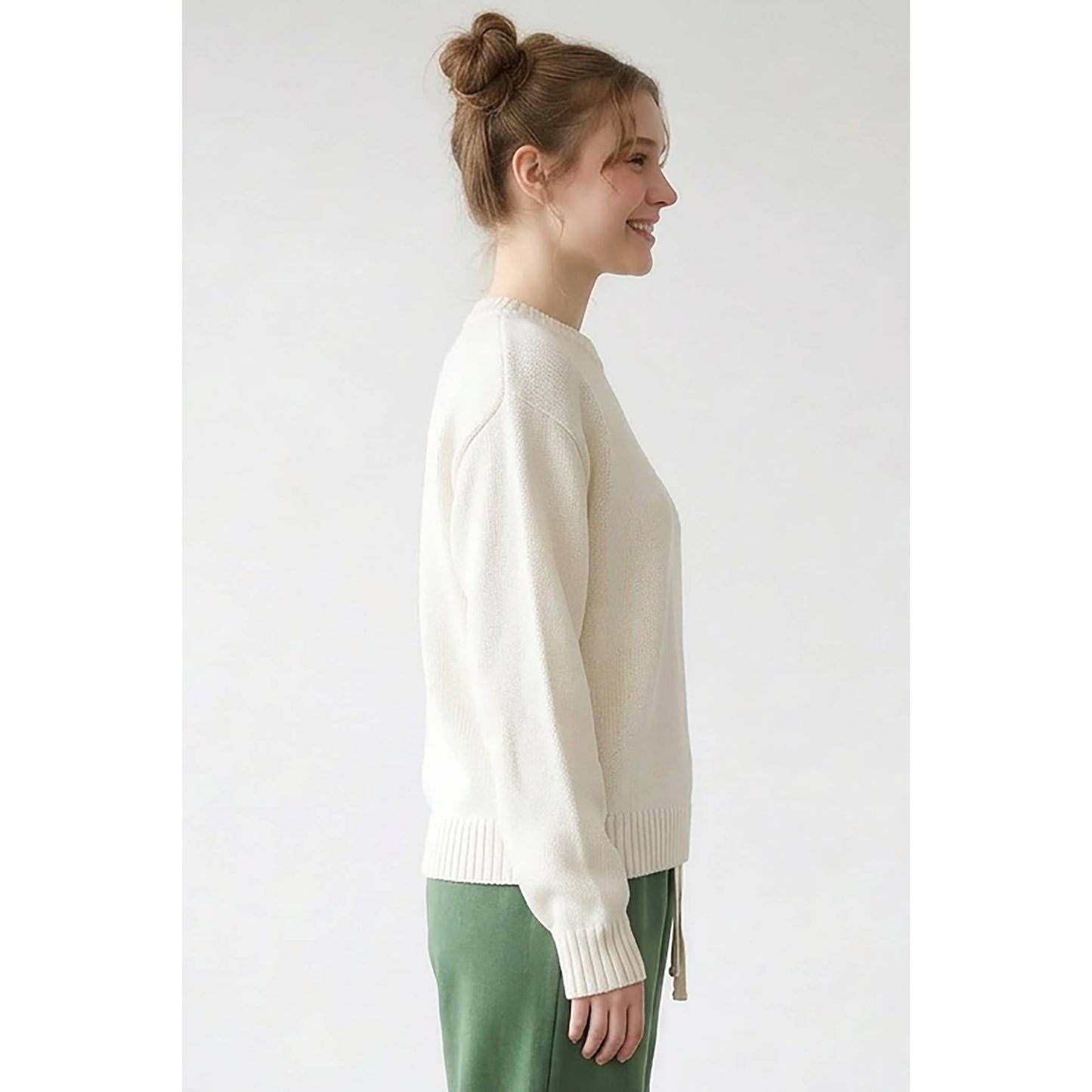 Jasmine Cotton Crewneck Sweater