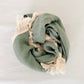 Sage 100% Cotton Fringe Baby Blanket
