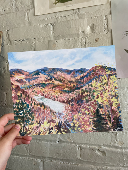 "Peak Season" Landscape Art Print - J Lee Mancier Art