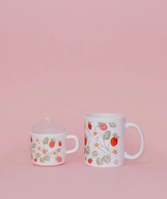 Helmsie Mug and Sippy Cup Set - Strawberry