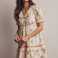 Lana Embroidered Ruffle Cotton Dress