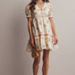 Lana Embroidered Ruffle Cotton Dress