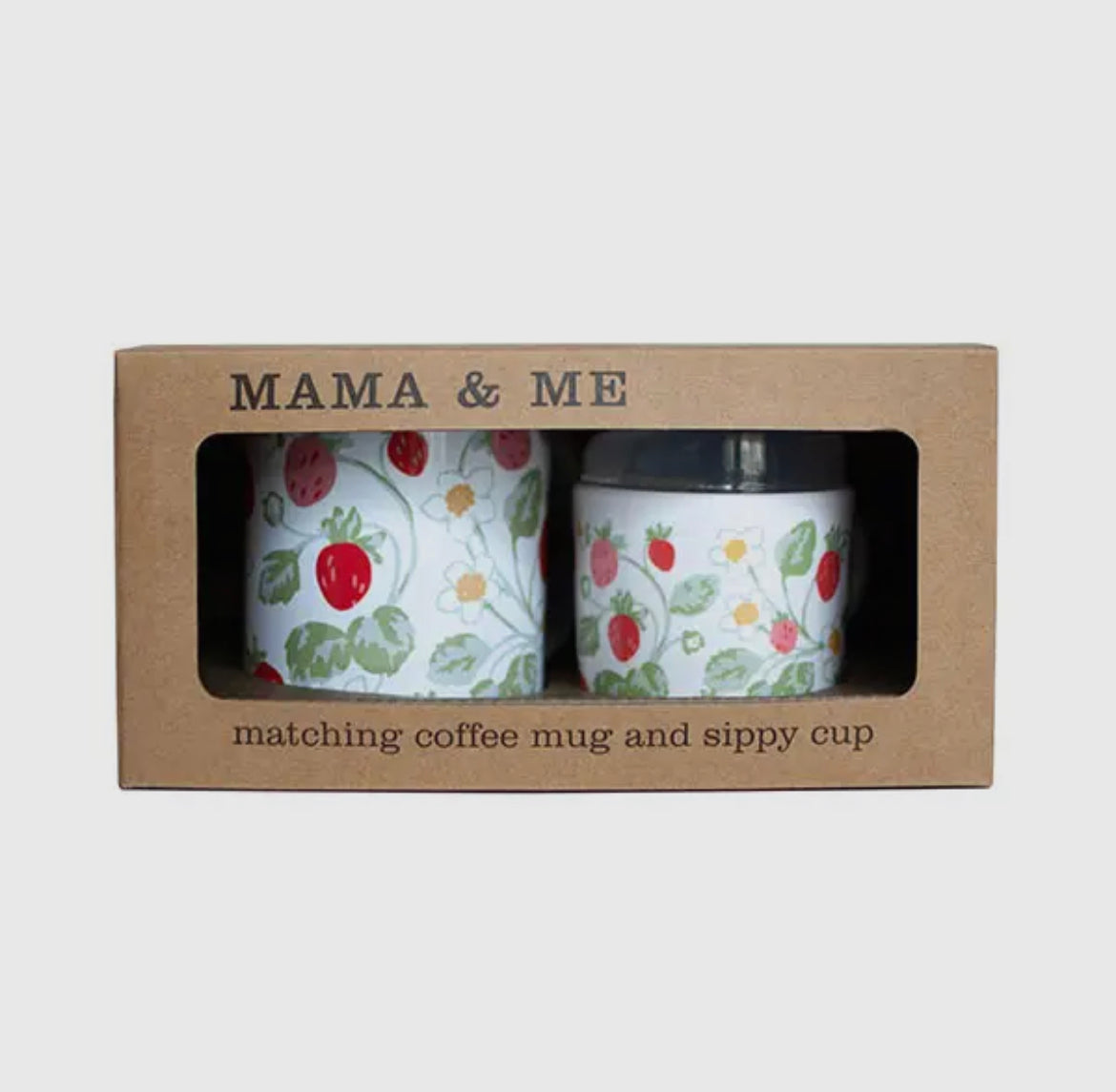 Helmsie Mug and Sippy Cup Set - Strawberry