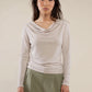 Cowl Neck Long Sleeve Top