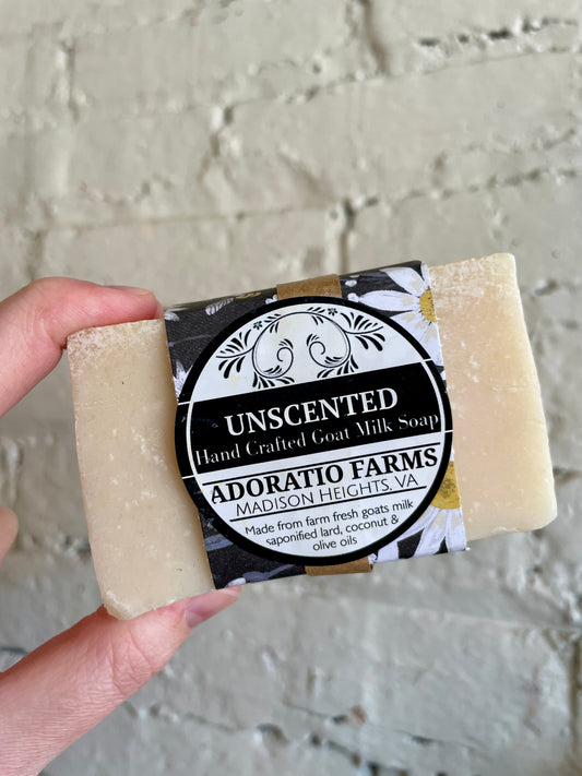 Unscented Goat Milk Soap - Adoratio Farms