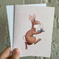 “Bunny Birthday” Single Card and Envelope - Joanna Garcia Art