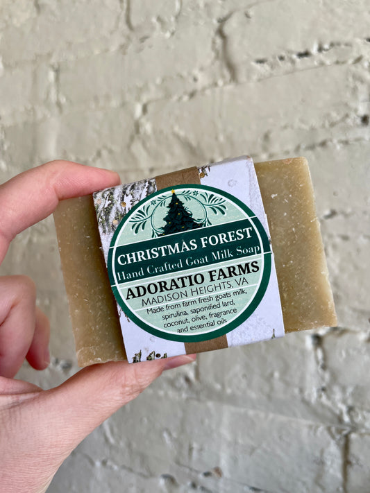 Christmas Forest Goat Milk Soap - Adoratio Farms