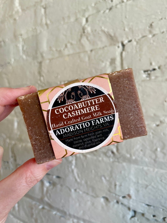 Cocoabutter Cashmere Goat Milk Soap - Adoratio Farms