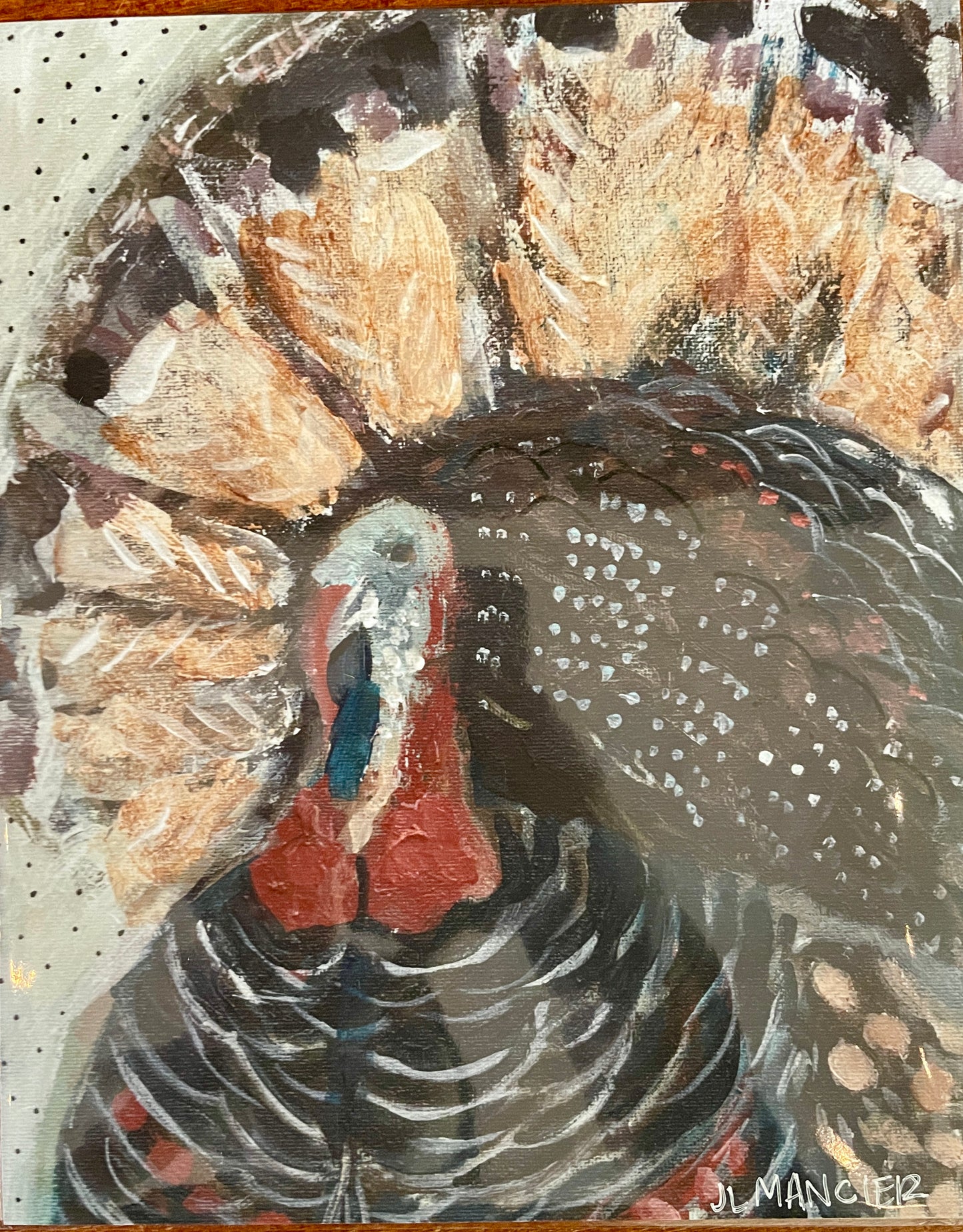 "Tom the Turkey" Landscape Art Print - J Lee Mancier Art