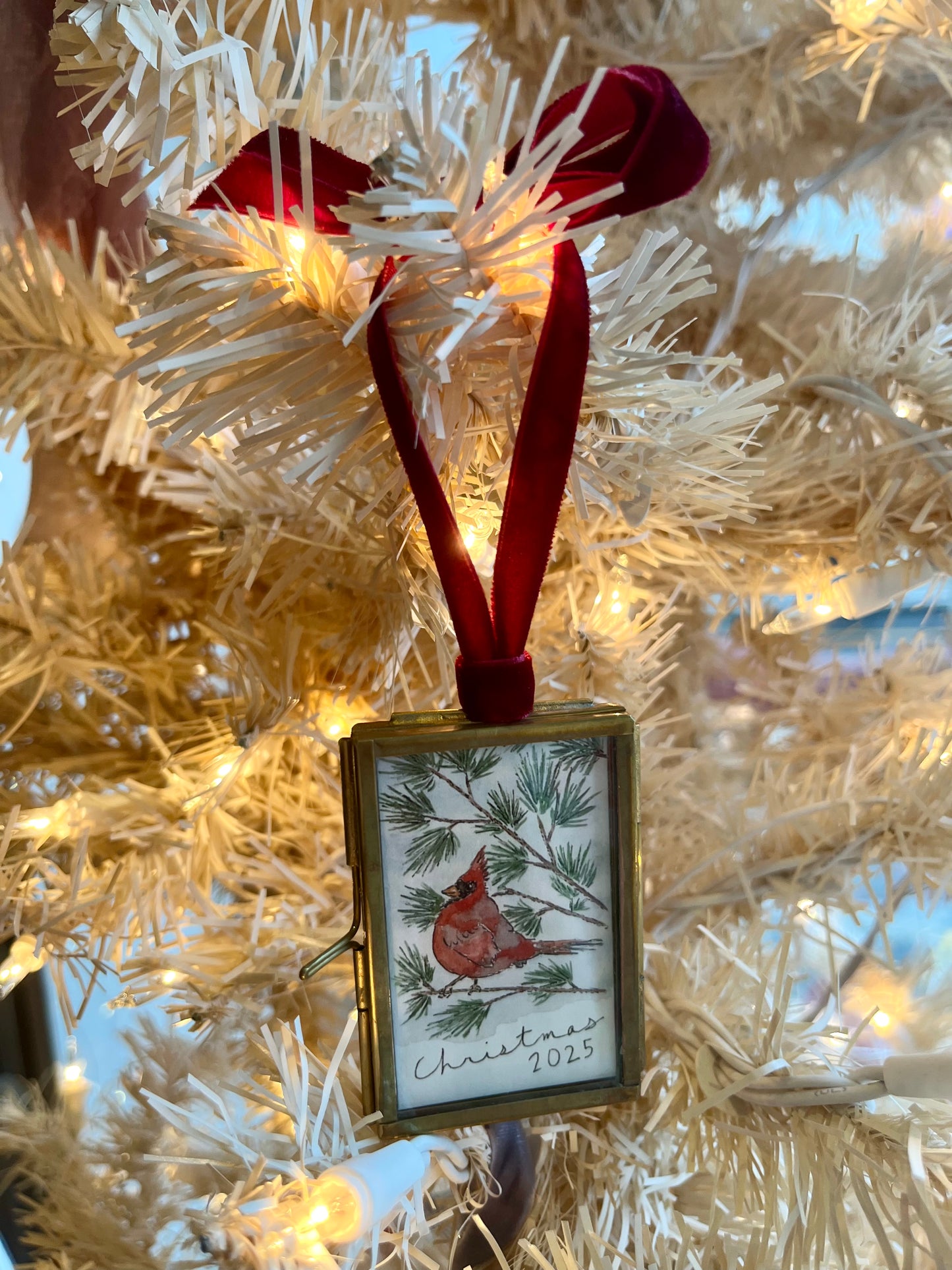 Cardinal Mini Framed Ornaments