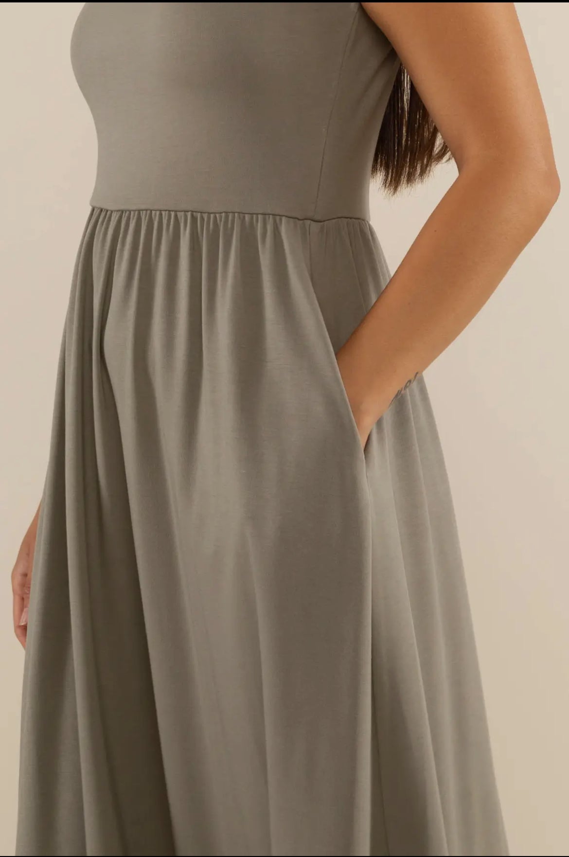 Stella Swing Dress - Sage