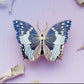 African Bluewing Butterfly Enamel Pin