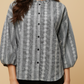 Embroidered Eyelet Button Up